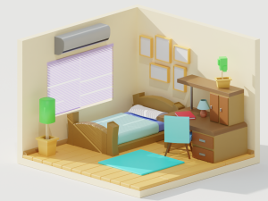 BEDROOM Modèle 3D