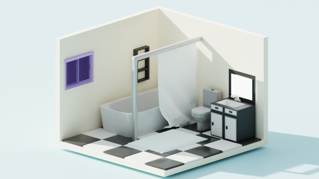 BATHROOM 3D 模型 .c4d .max .obj .3ds .fbx .stl .blend 