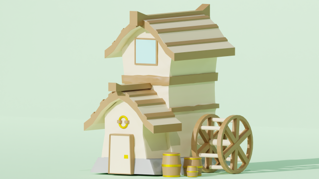 House - Stylized 3D-Modell .c4d .max .obj .3ds .fbx .stl .blend 