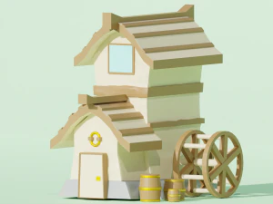 Casa - Estilizada Modelo 3D