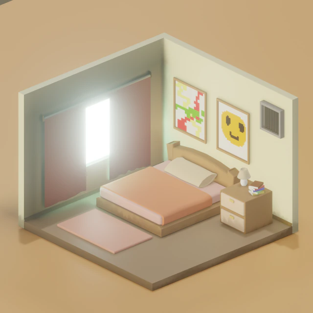 房间 3D 模型 .c4d .max .obj .3ds .fbx .stl .blend 