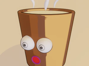 CAF&Eacute; Modelo 3D