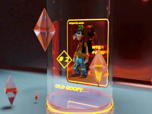 바보 같은 3D 모델