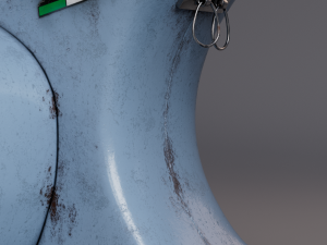 Realistic Old Vespa Model Modelo 3D