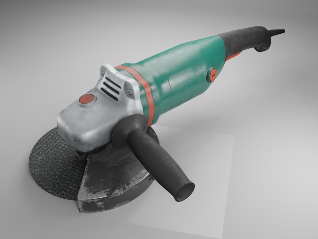 Angle grinder Modelo 3D .c4d .max .obj .3ds .fbx .stl .blend