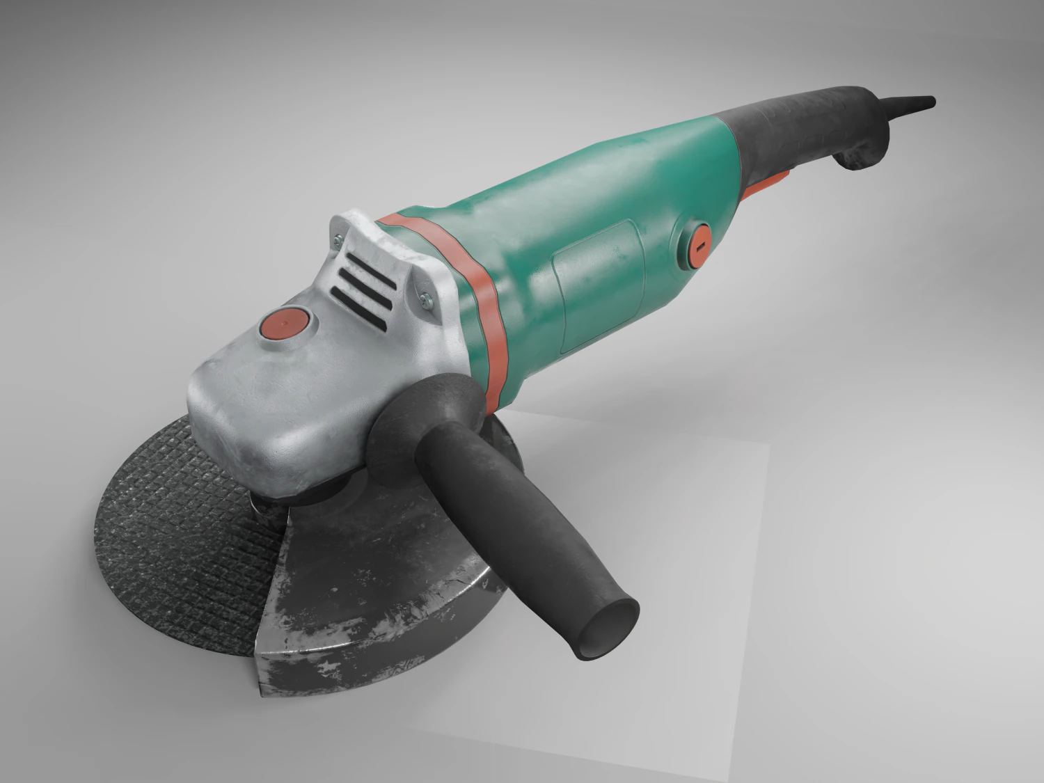 Angle grinder 3D Model .c4d .max .obj .3ds .fbx .stl .blend 