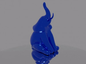 Elephant Sculpture No supports needed 3D 打印模型
