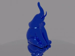 Elephant Sculpture No supports needed 3D Print Model