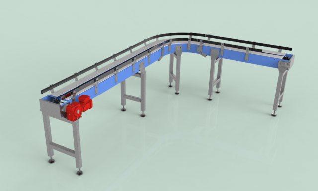 CONVEYOR INDUSTRIAL FOR MATERIAL Model 3D .c4d .max .obj .3ds .fbx .stl .blend