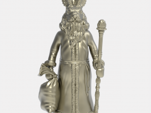 New year rabbit santa claus 3D 打印模型