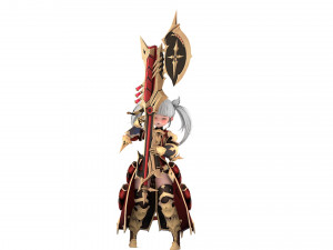 Warrior Azura Cyber Girl Constructor 3D 모델