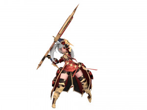 Warrior Azura Cyber Girl Constructor 3D 모델