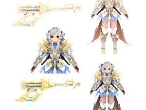 सुपररी गर्ल 3 धांधली 3D मॉडल