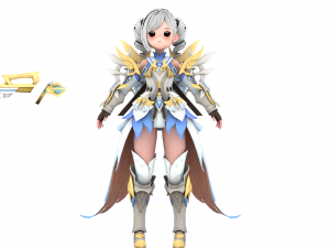 Supery girl 3 rigged Modelo 3D