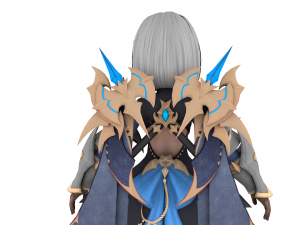Warrior naina female rigged character 3D Model