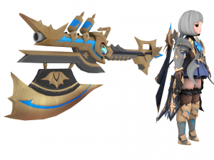 Warrior naina female rigged character 3D Model