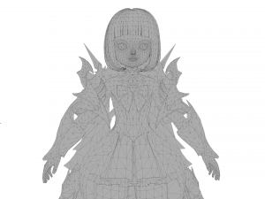 Warrior naina female rigged character 3D Model
