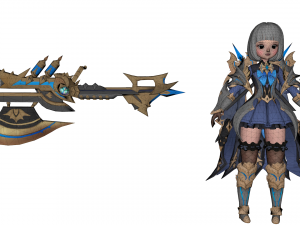 Warrior naina female rigged character 3D Model