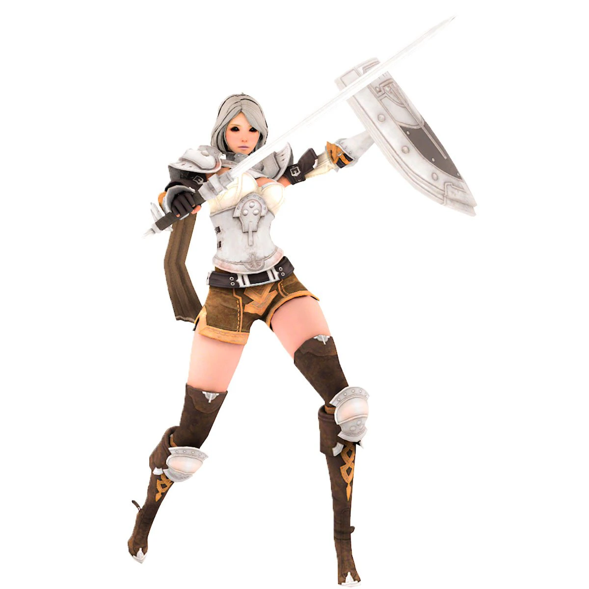 Supery warrior girl 3 rigged 3D Model .c4d .max .obj .3ds .fbx .stl .blend 