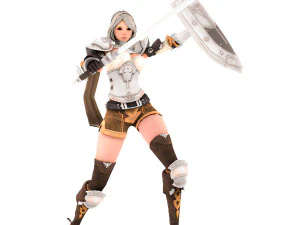 Garota guerreira supery 3 manipulada Modelo 3D