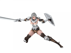 Supery warrior girl 3 rigged Model 3D