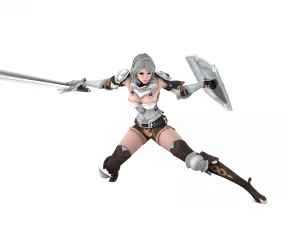 Supery warrior girl 3 rigged 3D Model