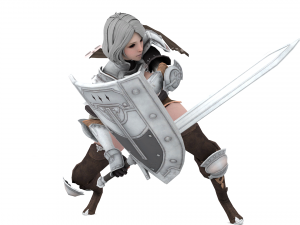 Supery warrior girl 3 rigged Model 3D