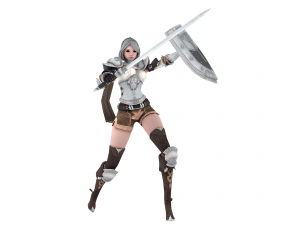 Supery warrior girl 3 rigged Model 3D