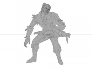 Santiago girl warrior xiii century 3D Модель