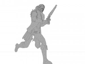 Santiago girl warrior xiii century 3D Модель