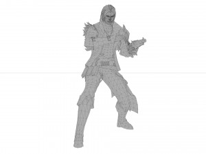 Santiago girl warrior xiii century 3D Модель