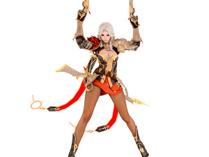 Girl knight 3d female warrior 3D Model
