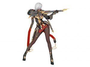 Girl knight 3d female warrior Model 3D