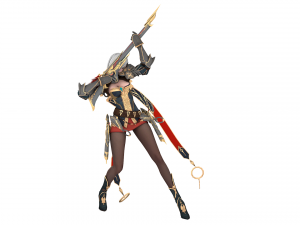 Girl knight 3d female warrior Model 3D