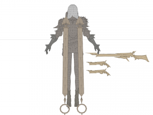 Girl knight 3d female warrior Model 3D
