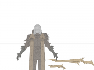 Girl knight 3d female warrior Model 3D