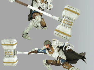 Santiago boy warrior xiii century 3D Model