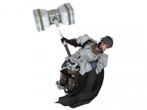 Santiago boy warrior xiii century Modèle 3D