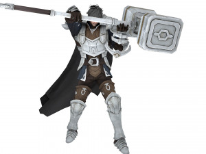 Santiago boy warrior xiii century Modèle 3D