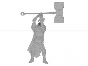Santiago boy warrior xiii century Modèle 3D