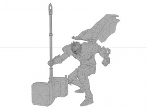 Santiago boy warrior xiii century Modèle 3D