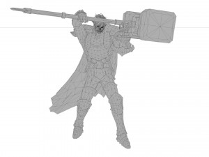 Santiago boy warrior xiii century Modèle 3D