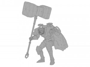 Santiago boy warrior xiii century Modèle 3D