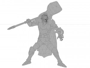 Santiago boy warrior xiii century Modèle 3D