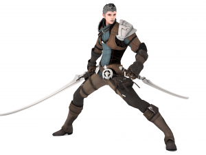 Warrior medieval knight-armor with two-handed sword 3D Model