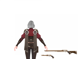 Sci fi cyberpunk action girl adrestia-rigged Modelo 3D