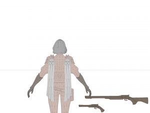 Sci fi cyberpunk action girl adrestia-rigged Modelo 3D