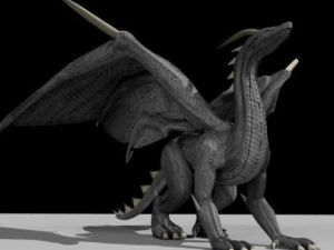 Landdrache 3D Modell