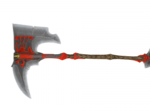 Skull axe game ready low-poly Modello 3D