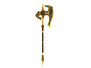 Skull axe game ready low-poly Modello 3D